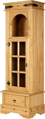 Шкаф-пенал с витриной ФанДОК Викинг 04 / Ф-181.26 - фото