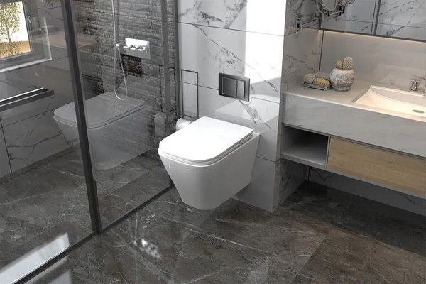 Унитаз подвесной с инсталляцией Abber Rechteck AC1201-AC0105-AC0120