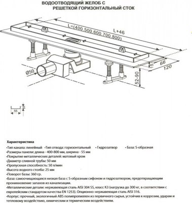 Трап для душа Tim Zst.1122.7002