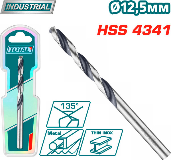 Сверло TOTAL HSS 12.5мм / TAC1201254