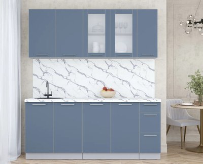 Кухонный гарнитур Интерлиния Мила Пластик 1.9 Б