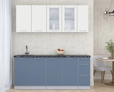 Кухонный гарнитур Интерлиния Мила Пластик 1.9 Б