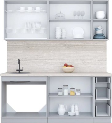 Кухонный гарнитур Интерлиния Мила Пластик 1.9 Б