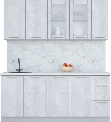 Кухонный гарнитур Интерлиния Мила Пластик 1.9 Б - фото