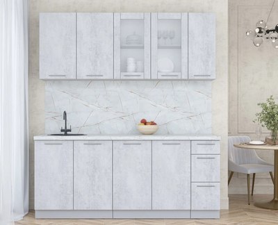 Кухонный гарнитур Интерлиния Мила Пластик 1.9 Б