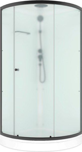 Душевая кабина Domani-Spa Simple 99 90x90 / DS01Sm99LWM00.Gt-V1.2-Black - фото
