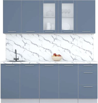 Кухонный гарнитур Интерлиния Мила Пластик 2.0 Б - фото