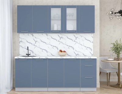 Кухонный гарнитур Интерлиния Мила Пластик 2.0 Б