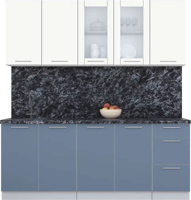 Кухонный гарнитур Интерлиния Мила Пластик 2.0 Б - фото