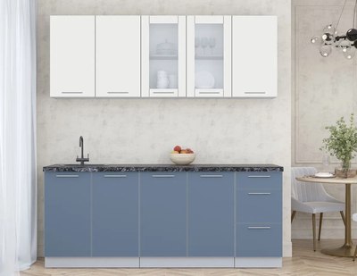 Кухонный гарнитур Интерлиния Мила Пластик 2.0 Б