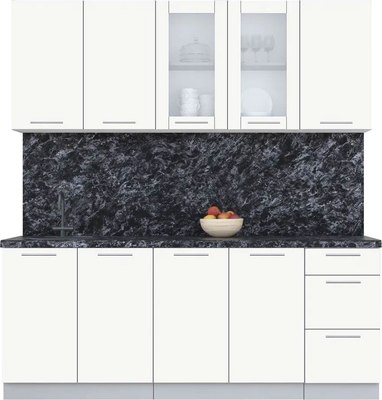 Кухонный гарнитур Интерлиния Мила Пластик 2.0 Б - фото