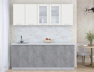 Кухонный гарнитур Интерлиния Мила Пластик 2.0 Б