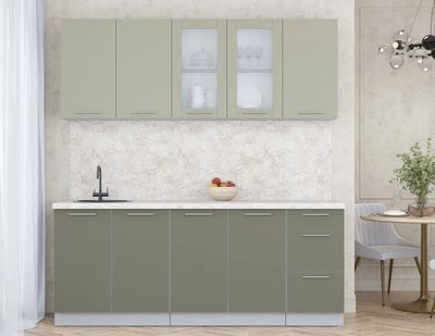 Кухонный гарнитур Интерлиния Мила Пластик 2.0 Б