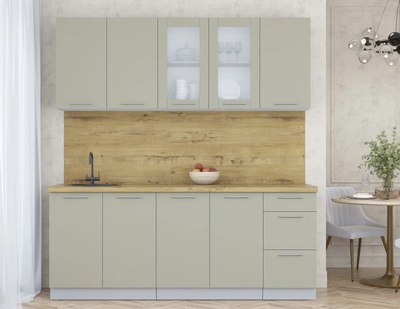 Кухонный гарнитур Интерлиния Мила Пластик 2.0 Б