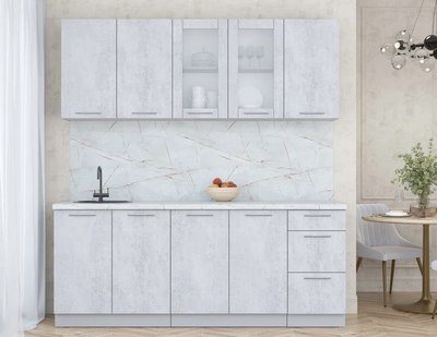 Кухонный гарнитур Интерлиния Мила Пластик 2.0 Б