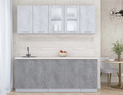 Кухонный гарнитур Интерлиния Мила Пластик 2.0 Б