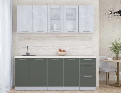 Кухонный гарнитур Интерлиния Мила Пластик 2.0 Б