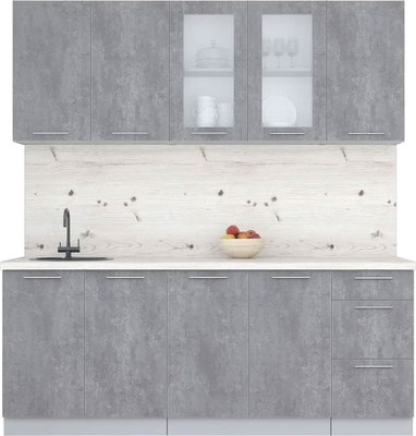 Кухонный гарнитур Интерлиния Мила Пластик 2.0 Б - фото