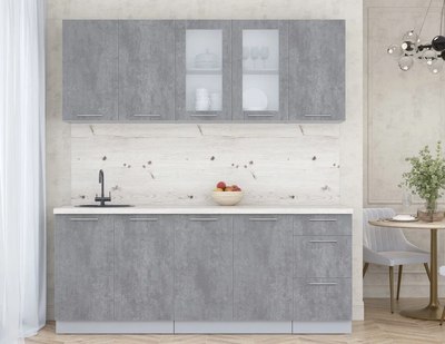 Кухонный гарнитур Интерлиния Мила Пластик 2.0 Б