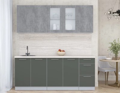 Кухонный гарнитур Интерлиния Мила Пластик 2.0 Б