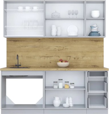 Кухонный гарнитур Интерлиния Мила Пластик 2.0 Б
