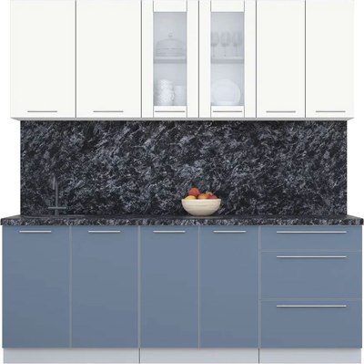 Кухонный гарнитур Интерлиния Мила Пластик 2.1 Б - фото