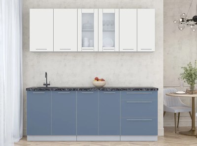 Кухонный гарнитур Интерлиния Мила Пластик 2.1 Б