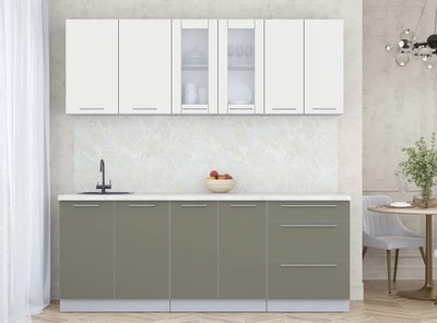 Кухонный гарнитур Интерлиния Мила Пластик 2.1 Б