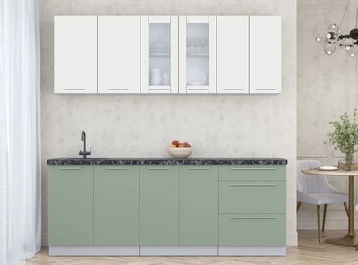 Кухонный гарнитур Интерлиния Мила Пластик 2.1 Б