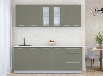 Кухонный гарнитур Интерлиния Мила Пластик 2.1 Б