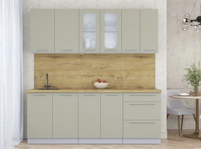 Кухонный гарнитур Интерлиния Мила Пластик 2.1 Б