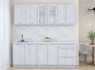 Кухонный гарнитур Интерлиния Мила Пластик 2.1 Б