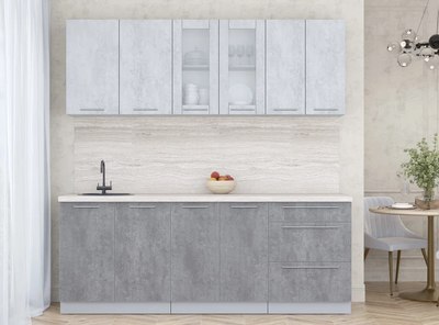 Кухонный гарнитур Интерлиния Мила Пластик 2.1 Б