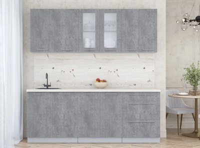 Кухонный гарнитур Интерлиния Мила Пластик 2.1 Б