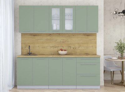 Кухонный гарнитур Интерлиния Мила Пластик 2.1 Б