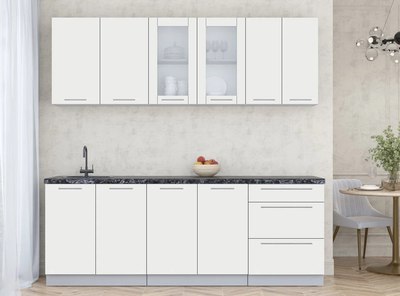 Кухонный гарнитур Интерлиния Мила Пластик 2.2 Б