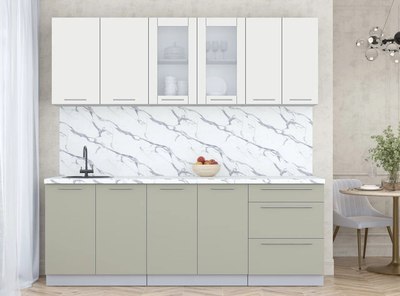 Кухонный гарнитур Интерлиния Мила Пластик 2.2 Б