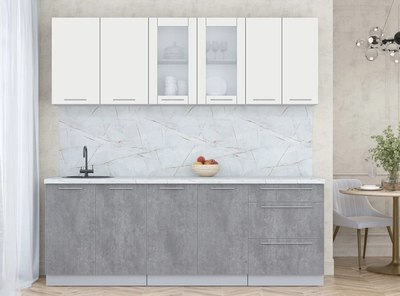 Кухонный гарнитур Интерлиния Мила Пластик 2.2 Б