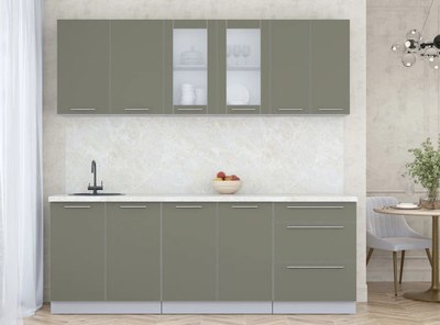 Кухонный гарнитур Интерлиния Мила Пластик 2.2 Б