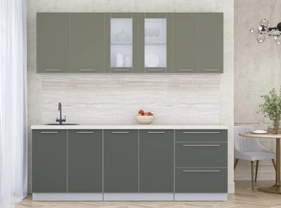 Кухонный гарнитур Интерлиния Мила Пластик 2.2 Б