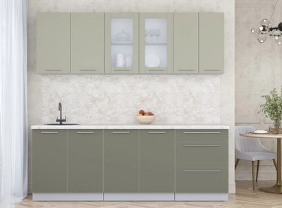 Кухонный гарнитур Интерлиния Мила Пластик 2.2 Б