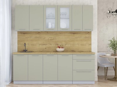 Кухонный гарнитур Интерлиния Мила Пластик 2.2 Б