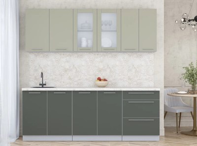 Кухонный гарнитур Интерлиния Мила Пластик 2.2 Б