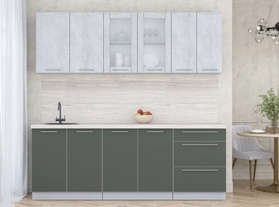 Кухонный гарнитур Интерлиния Мила Пластик 2.2 Б