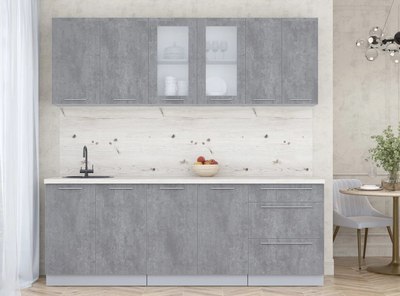 Кухонный гарнитур Интерлиния Мила Пластик 2.2 Б