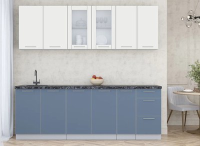 Кухонный гарнитур Интерлиния Мила Пластик 2.3 Б