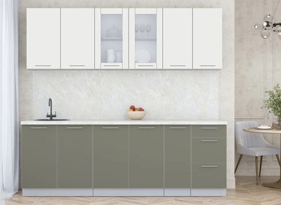 Кухонный гарнитур Интерлиния Мила Пластик 2.3 Б