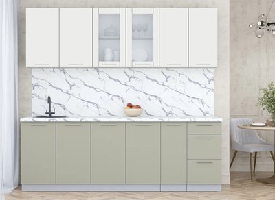 Кухонный гарнитур Интерлиния Мила Пластик 2.3 Б