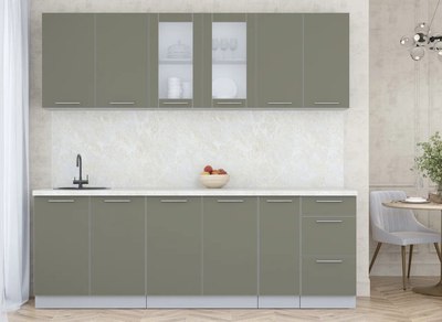 Кухонный гарнитур Интерлиния Мила Пластик 2.3 Б