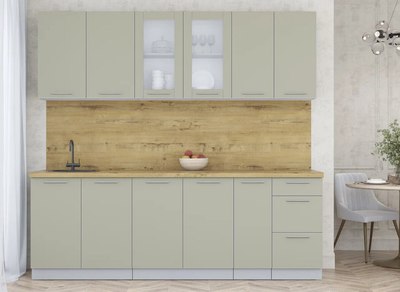 Кухонный гарнитур Интерлиния Мила Пластик 2.3 Б